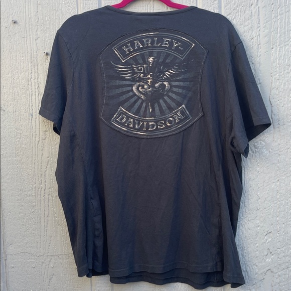 Harley Davidson Black Zipper Women’s Top - Picture 7 of 8